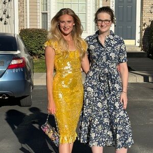 Yellow Sequin Dress